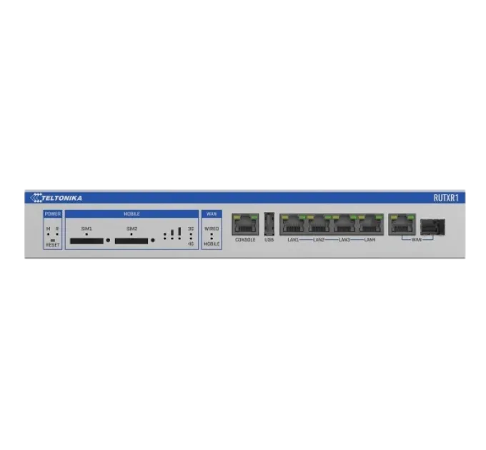 Teltonika RUTXR1 LTE SFP Промисловий стільниковий маршрутизатор