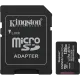 Kingston microSD 128GB C10 UHS-I A1 V10 R150MB/s + SD Карта пам'яті