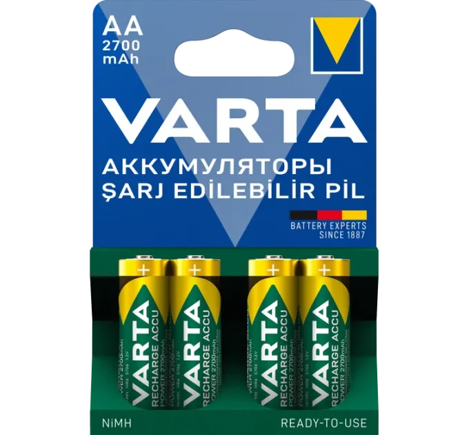 VARTA ACCU AA 2700mAh BLI 4 NI-MH Аккумулятор VARTA ACCU AA 2700mAh BLI 4 NI-MH Аккумулятор