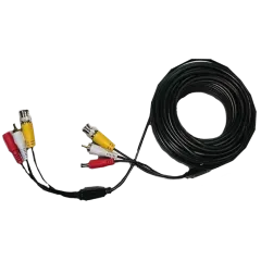 BNC + DC + AV Патчкорд комбінований коаксіальний + живлення + звук 20м