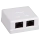 Hypernet MB-UTP6-2 Розетка 2-портова RJ45 UTP, біла, 6 категорія