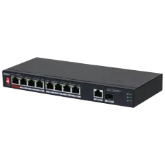 Dahua DH-PFS3110-8ET1GT1GF-96 PoE Комутатор 8 портів некерований Dahua DH-PFS3110-8ET1GT1GF-96 PoE Комутатор 8 портів некерований