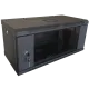 Hypernet WMNC-4U-FLAT-AC-BLACK 4U 600x450 Шафа коммутаційна настінна розбірна чорна