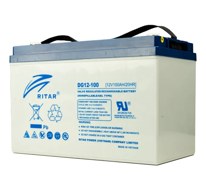 Ritar DG12-100 100А•г 12В гелева Свинцево-кислотна акумуляторна батарея