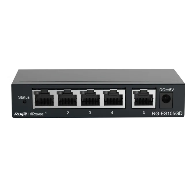 Ruijie Reyee RG-ES105GD Коммутатор 5 портов неуправляемый Ruijie Reyee RG-ES105GD Коммутатор 5 портов неуправляемый