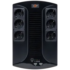 LOGICPOWER 650VA-6PS (455Вт) Источник бесперебойного питания