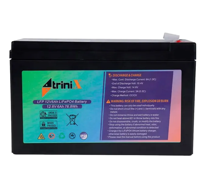 TRINIX LFP 12V6Ah LiFePo4 Аккумуляторная батарея TRINIX LFP 12V6Ah LiFePo4 Аккумуляторная батарея