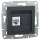 Schneider Electric Asfora EPH4300169 РОЗЕТКА КОМПЬЮТЕРНАЯ RJ45 UTP КАТ. 5Е АНТРАЦИТ