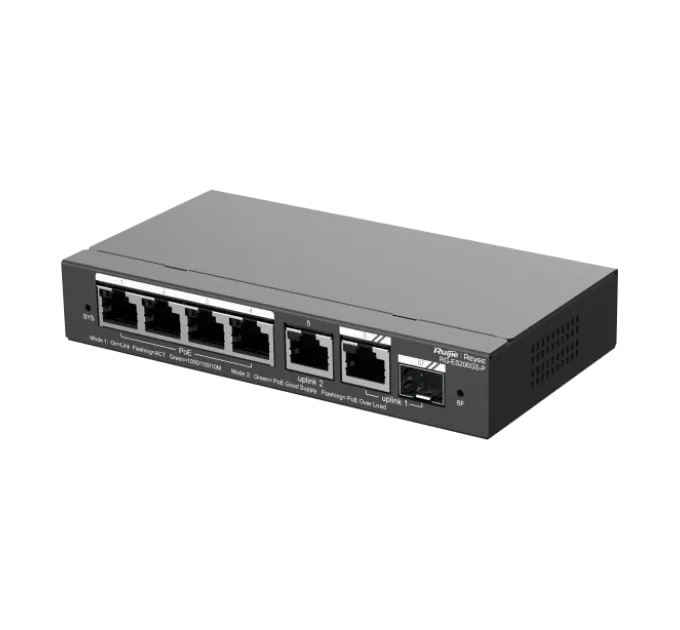 Ruijie RG-ES206GS-P PoE Коммутатор 6 портов управляемый