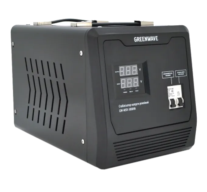 Green Wave Mauser 3000VA (2100Вт) Стабилизатор напряжения релейный DC140-260V, AC220 Green Wave Mauser 3000VA (2100Вт) Стабилизатор напряжения релейный DC140-260V, AC220