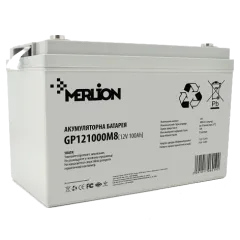 MERLION AGM GP121000M8 12V 100Ah Аккумуляторная батарея MERLION AGM GP121000M8 12V 100Ah Аккумуляторная батарея