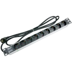 Hypernet SPP9-E Фільтр мережевий 220В 9 розеток кабель 1.8м 19'' Hypernet SPP9-E Фільтр мережевий 220В 9 розеток кабель 1.8м 19''
