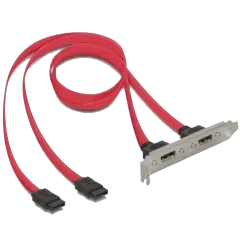 SATA 7px4-eSATAx4 M/F Планка корпусна