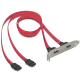 SATA 7px4-eSATAx4 M/F Планка корпусная