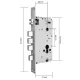 SEVEN LOCK 6068 Врізна частина з автозакриттям