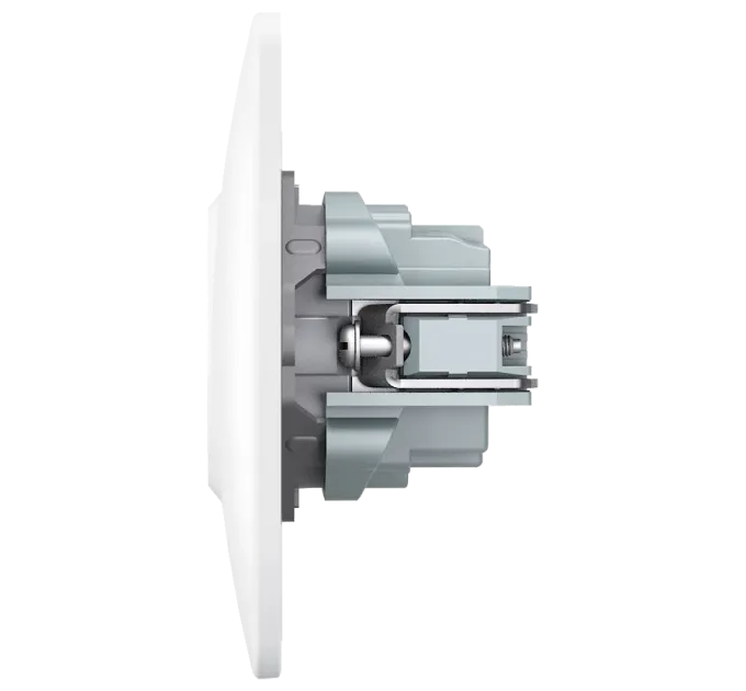 VIDEX BINERA (VF-BNSK1G-W) (20/120) Розетка біла 1 пост з заземленням
