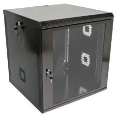 19"12U, 600х600х640 мм Шкаф акриловое стекло черный