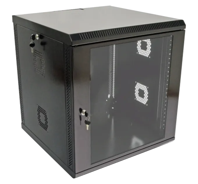 19"12U, 600х600х640 мм Шкаф акриловое стекло черный 19"12U, 600х600х640 мм Шкаф акриловое стекло черный