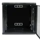 19"12U, 600х600х640 мм Шкаф акриловое стекло черный