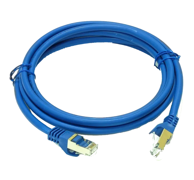 LW S/FTP, 0.5м, кат. 6А Патч-корд голубой LW S/FTP, 0.5м, кат. 6А Патч-корд голубой