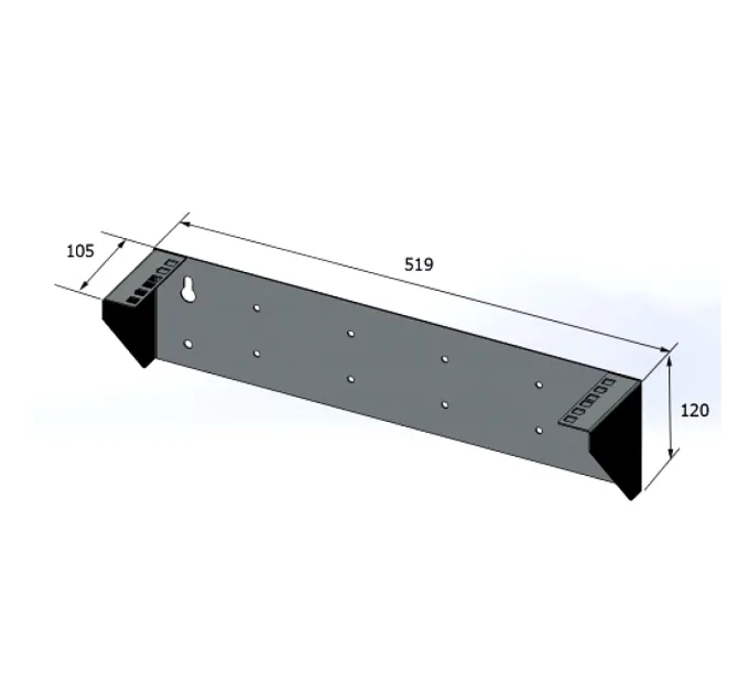 19" 2U(CMS-WWB2U-BK) Кронштейн для вертикальной установки сервера