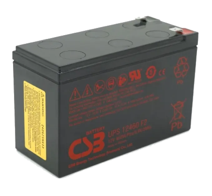 CSB UPS12460F2 9А•ч 12В Свинцово-кислотная аккумуляторная батарея