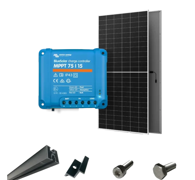 Victron Energy BlueSolar MPPT 75/15 + AIKO G645-MCH72Dw Система автономного питания однофазная Victron Energy BlueSolar MPPT 75/15 + AIKO G645-MCH72Dw Система автономного питания однофазная