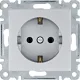 Hager Lumina WL1052 16А/230В Розетка с ж/к