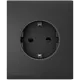 Ajax CenterCover (basic) [type F] graphite Фронтальна панель