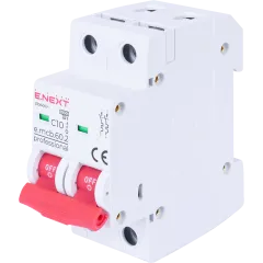 Enext e.mcb.pro.60.2.C 10 new, 2р, 10А, C, 6кА new Модульний автоматичний вимикач