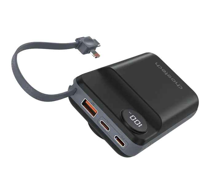 Choetech B696 20 000мА•г Black з магнітною зарядкою Повербанк