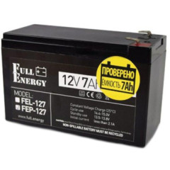 Full Energy FEP-127 7А•ч 12В Свинцово-кислотная аккумуляторная батарея Full Energy FEP-127 7А•ч 12В Свинцово-кислотная аккумуляторная батарея