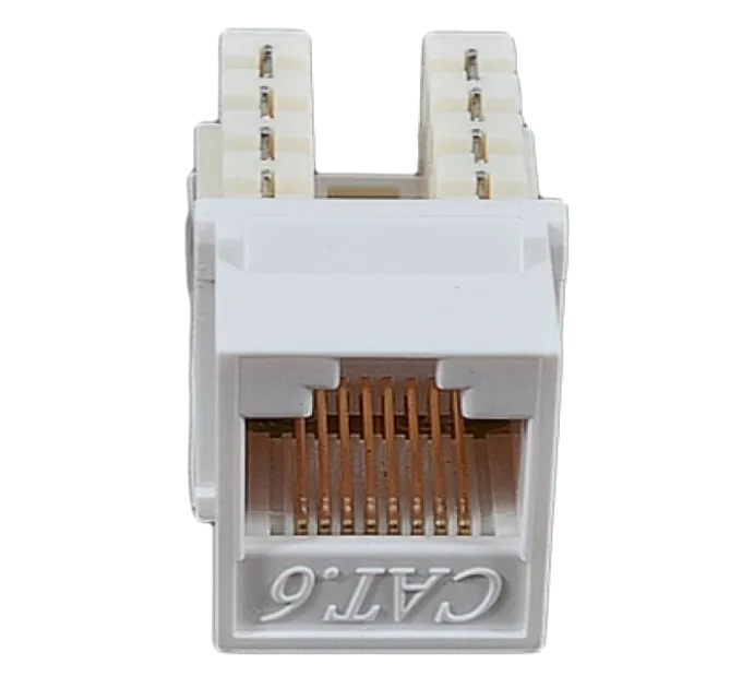 EPNew 6KTVM-U0WH Модуль KeyStone RJ45 UTP, кат. 6, 110, Slim, W - 16.6 мм, білий EPNew 6KTVM-U0WH Модуль KeyStone RJ45 UTP, кат. 6, 110, Slim, W - 16.6 мм, білий