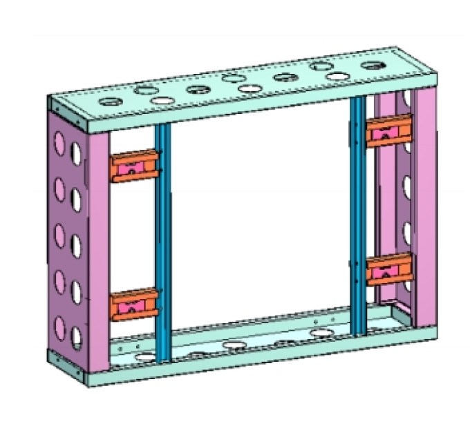 CABINET-49 "FRAME 49 "LCD Display Unit Modular Frame Bracket