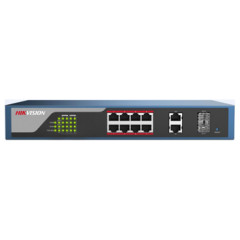 DS-3E1310P-E 8-портовый управляемый POE коммутатор Hikvision