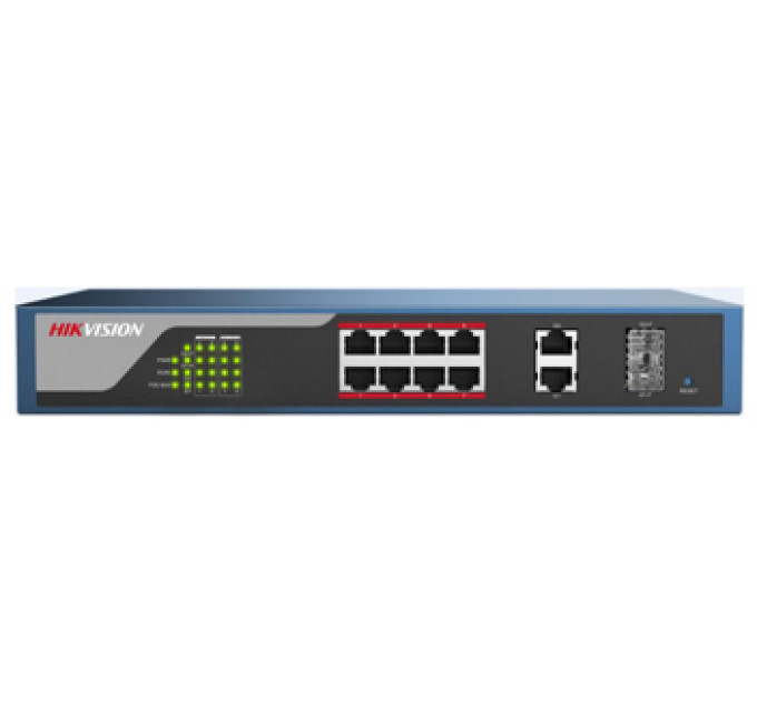DS-3E1310P-E 8-портовый управляемый POE коммутатор Hikvision