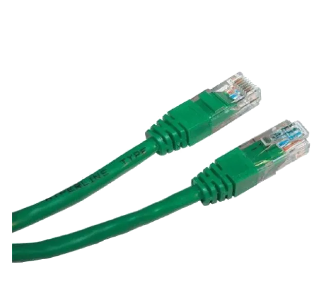 Патч-корд E-server UTP, 0.5 м, кат. 5e зелений