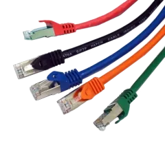 Патч-корд S/FTP L&W ELECTRONICAL 1 м, кат. 6А, чорний, LW
