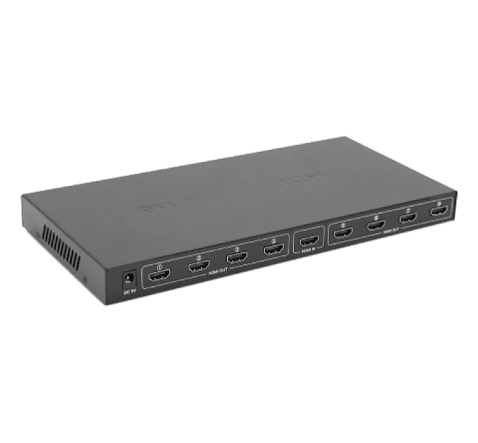 1=>8 порти 4K, 2K, 3D, 1080Р DC5V/2A Активний сплітер