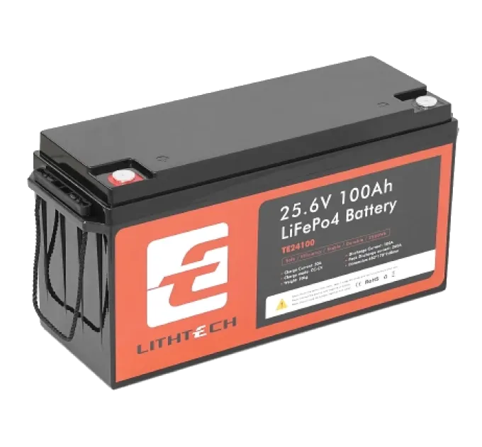 LITHTECH TE24100B 25.6В 100А•ч Bluetooth Литиевая аккумуляторная батарея LITHTECH TE24100B 25.6В 100А•ч Bluetooth Литиевая аккумуляторная батарея