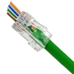 зі наскрізними отворами 100 шт Конектор UTP RJ45 кат. 6