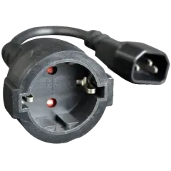 C14 - Schuko 15 см 3*0.75 мм Кабель перехідник