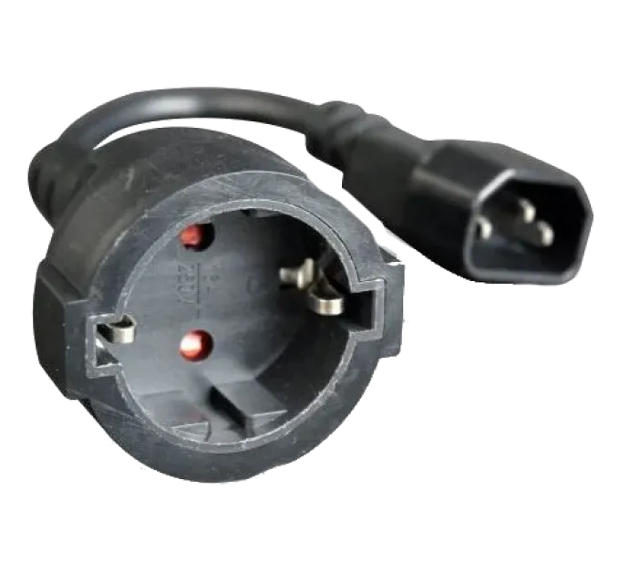 C14 - Schuko 15 см 3*0.75 мм Кабель перехідник