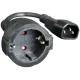 C14 - Schuko 15 см 3*0.75 мм Кабель перехідник