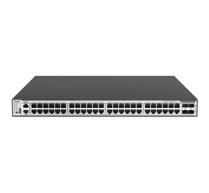 Ruijie RG-CS85-48GT4XS-HPD L3 POE Коммутатор 48 портов управляемый Ruijie RG-CS85-48GT4XS-HPD L3 POE Коммутатор 48 портов управляемый