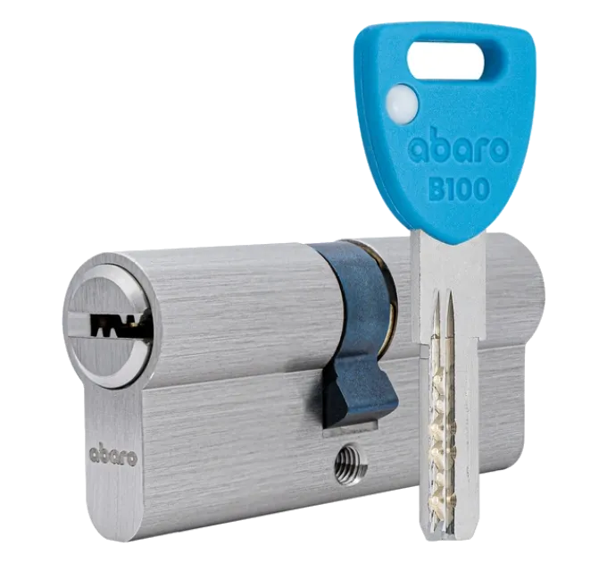 ABARO B100 80 (40*40) Циліндр нікель сатин 5 ключів ABARO B100 80 (40*40) Циліндр нікель сатин 5 ключів