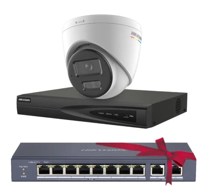 DS-2CD1347G2H-LIUF 4МП (4мм) Комплект Hikvision