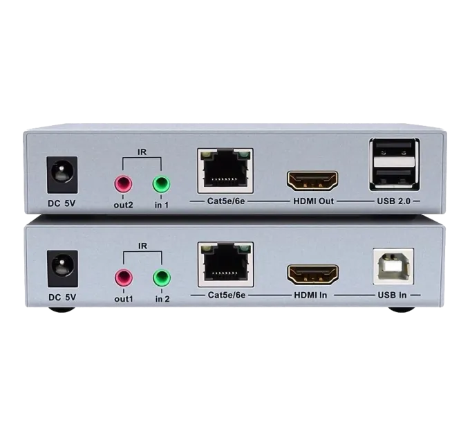 Dtech DT-7051 4K HDMI и USB 2.0 KVM 100м Модуль удлинитель