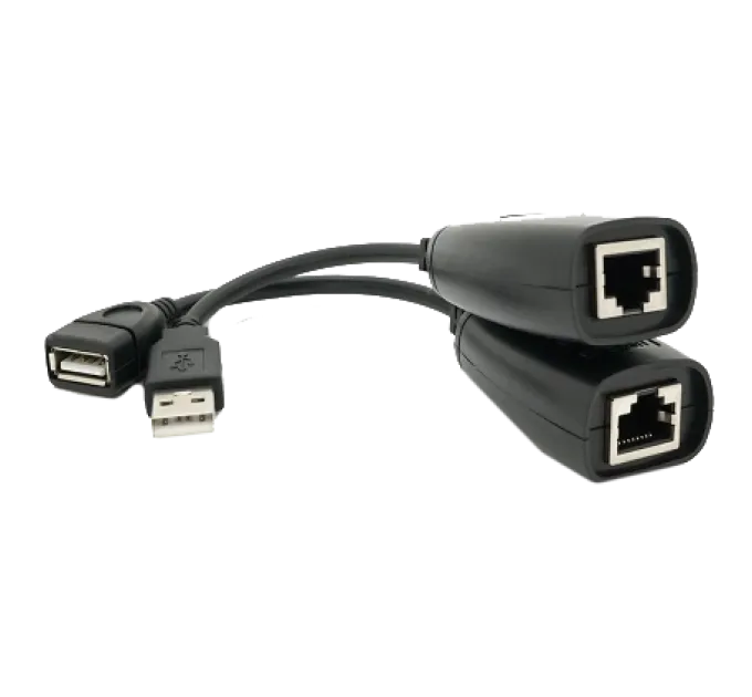 RJ-45 to AM + RJ-45 50 м Подовжувач USB 2.0 сигналу F/UTP