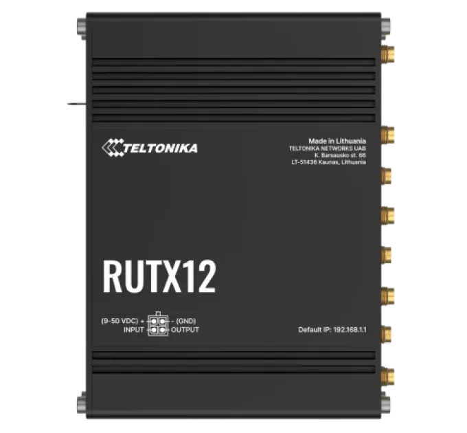 Teltonika RUTX12 Промисловий стільниковий маршрутизатор